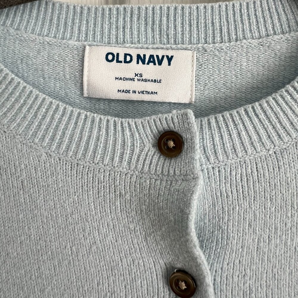 Old Navy Baby Blue Cardigan Sweater Size XS